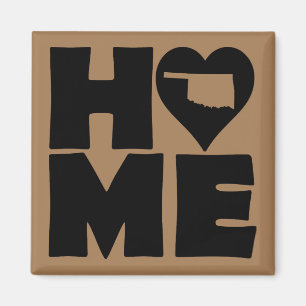 Aimant de réfrigérateur Oklahoma Home Heart State