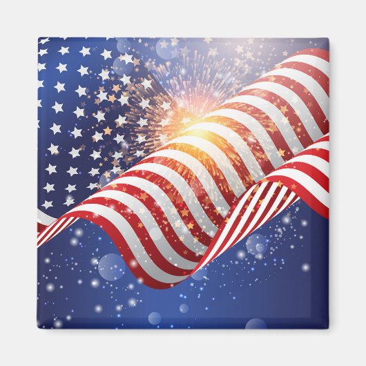 Aimant de réfrigérateur - Patriotique (Devant)