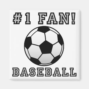 Aimant de réfrigérateur pour fan de baseball pas d