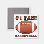 Aimant de réfrigérateur pour fan de basket sans hu (Recto/Verso)