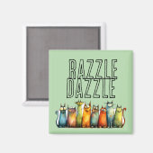 Aimant de réfrigérateur Razzle Dazzle (Recto/Verso)