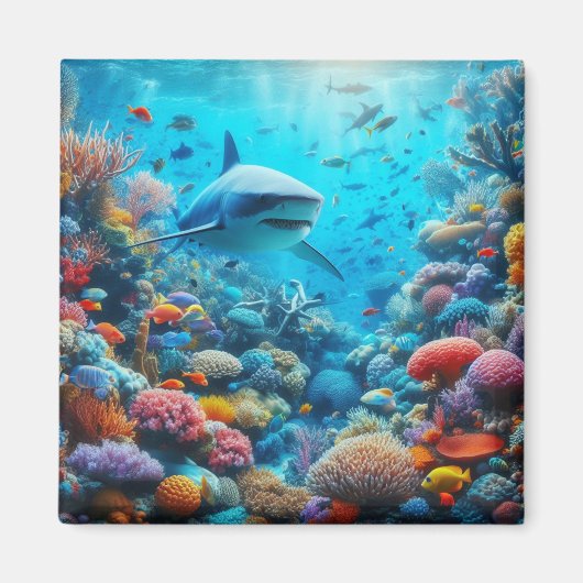 Aimant de réfrigérateur Requin (Devant)