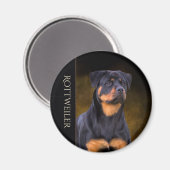 Aimant de réfrigérateur Rottweiler (Recto/Verso)