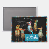 Aimant de réfrigérateur Sparkeeta (Recto/Verso)