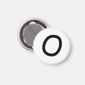 Aimant de réfrigérateur Tic Tac Toe 1-1/4" "O" (Recto/Verso)