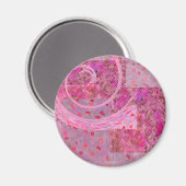 aimant de réfrigérateur tourbillonnant les coeurs  (Recto/Verso)