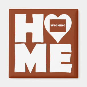 Aimant de réfrigérateur Wyoming Home Heart State