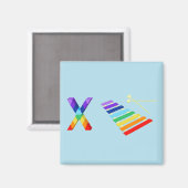 Aimant de réfrigérateur Xylophone (Recto/Verso)