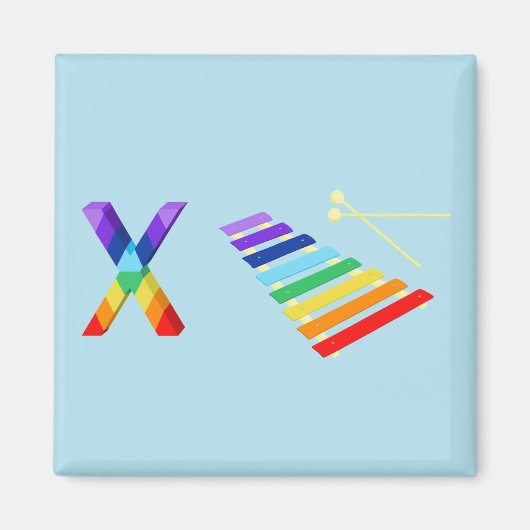 Aimant de réfrigérateur Xylophone (Devant)