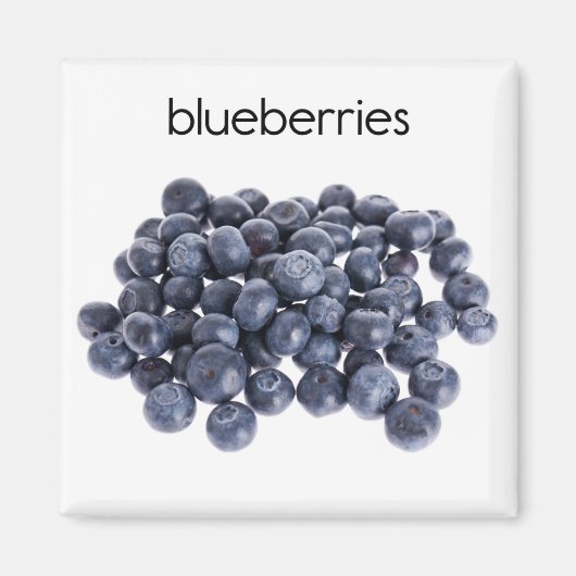Aimant de réfrigération bleuets (Devant)