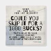 Aimant de régime de perte de poids d'amusement (Devant)