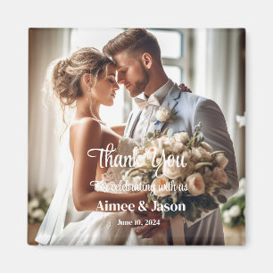 Aimant de remerciement de mariage