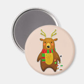 aimant de rennes de noël (Recto/Verso)