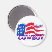 AIMANT DE RODEO DE COW-BOY AMÉRICAIN (Recto/Verso)