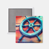 Aimant de roue de direction de bateau (Recto/Verso)