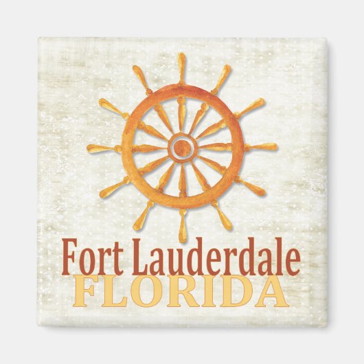 Aimant de roue du capitaine de Fort Lauderdale en (Devant)