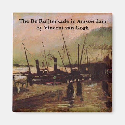 Aimant De Ruijterkade in Amsterdam par Vincent van Gogh (Devant)