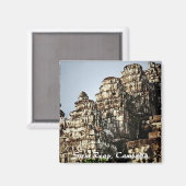 Aimant de ruines de temple cambodgien (Recto/Verso)