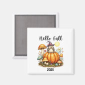 Aimant de saison d'automne Date personnalisée Aima (Recto/Verso)