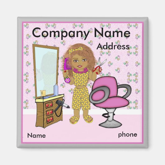 Aimant de salon de cheveux (Devant)