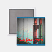 Aimant de San Francisco (bleu) (Recto/Verso)