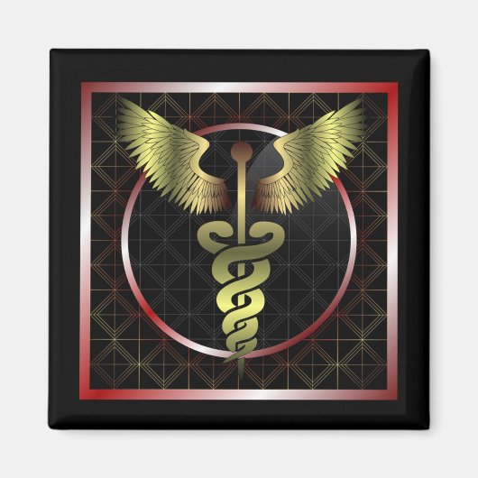 Aimant de santé Médicale de Caduceus (Devant)