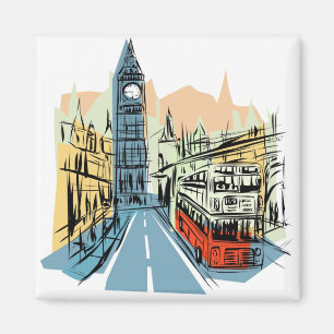 Aimant de scape de ville de Londres Angleterre