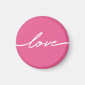 Aimant de script d'amour rose de la Saint-Valentin (Devant)