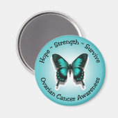 Aimant de sensibilisation au cancer de l'ovaire (Recto/Verso)