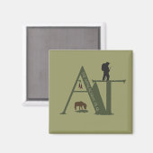 Aimant de sentier des Applalachides (Recto/Verso)