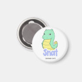 Aimant de serpent (serpent + chat) mignon Cercle e (Recto/Verso)