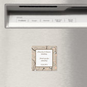 Aimant de signalisation 2"x2" Rose corail clair/ma (In Situ (Lave-vaisselle))