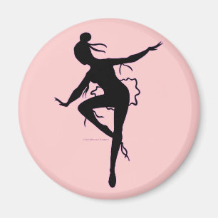 Aimant de silhouette de ballerine de Prima