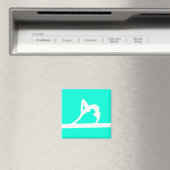 Aimant de silhouette de gymnaste Turquoise (In Situ (Lave-vaisselle))
