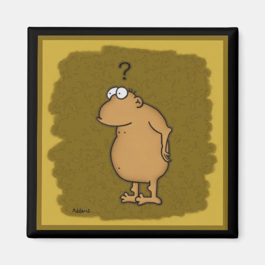 Aimant de singe de bande dessinée (Devant)