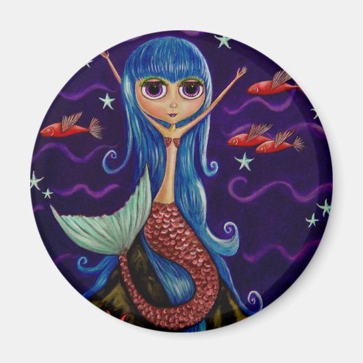 Aimant de sirène de poisson volant (Devant)