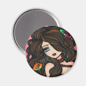 Aimant de sirène "Kissy Fish" (Recto/Verso)