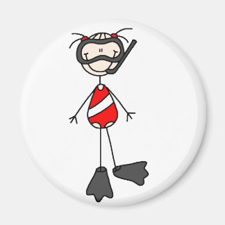 Aimant de snorkeling Figure Girl