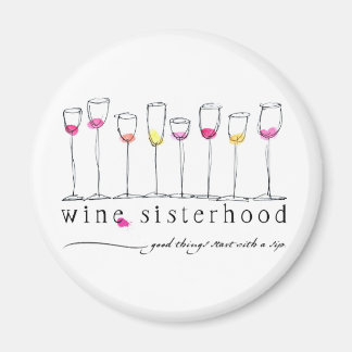 Aimant de soeurs du vin