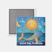 Aimant de soleil de jour (Recto/Verso)
