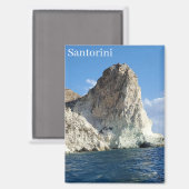 Aimant de souvenir de Santorin Grèce (Recto/Verso)