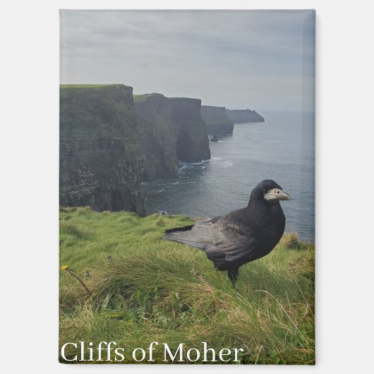 Aimant de souvenir des falaises de Moher, Irlande (Recto)