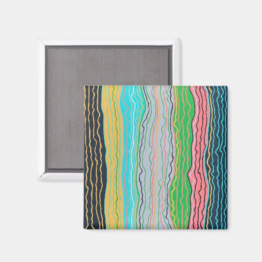 Aimant de Squiggles moderne (Recto/Verso)