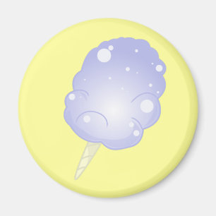 Aimant de sucrerie de coton - bleu