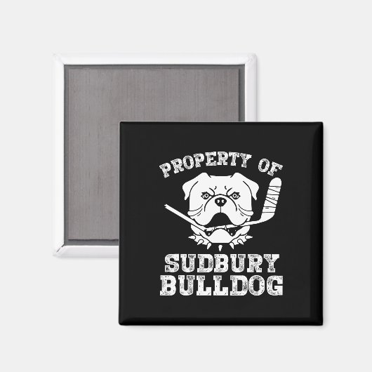 Aimant De Sudbury Bulldog Fun (Recto/Verso)