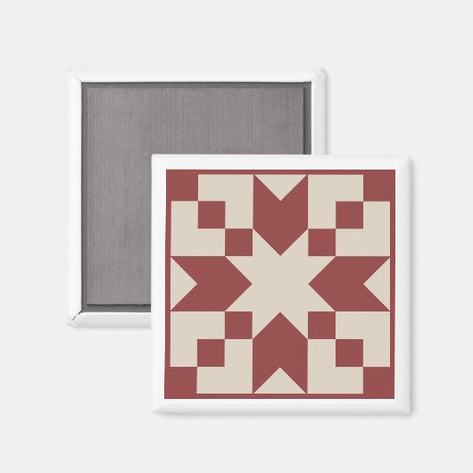 Aimant de surface de l'Étoile rouge (Recto/Verso)