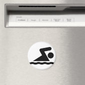 Aimant de symbole de natation (In Situ (Lave-vaisselle))