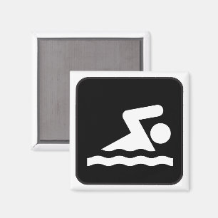 Aimant de symbole de natation