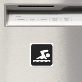 Aimant de symbole de natation (In Situ (Lave-vaisselle))
