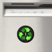 Aimant de symbole de recyclage - Vert n° 1 (In Situ (Lave-vaisselle))